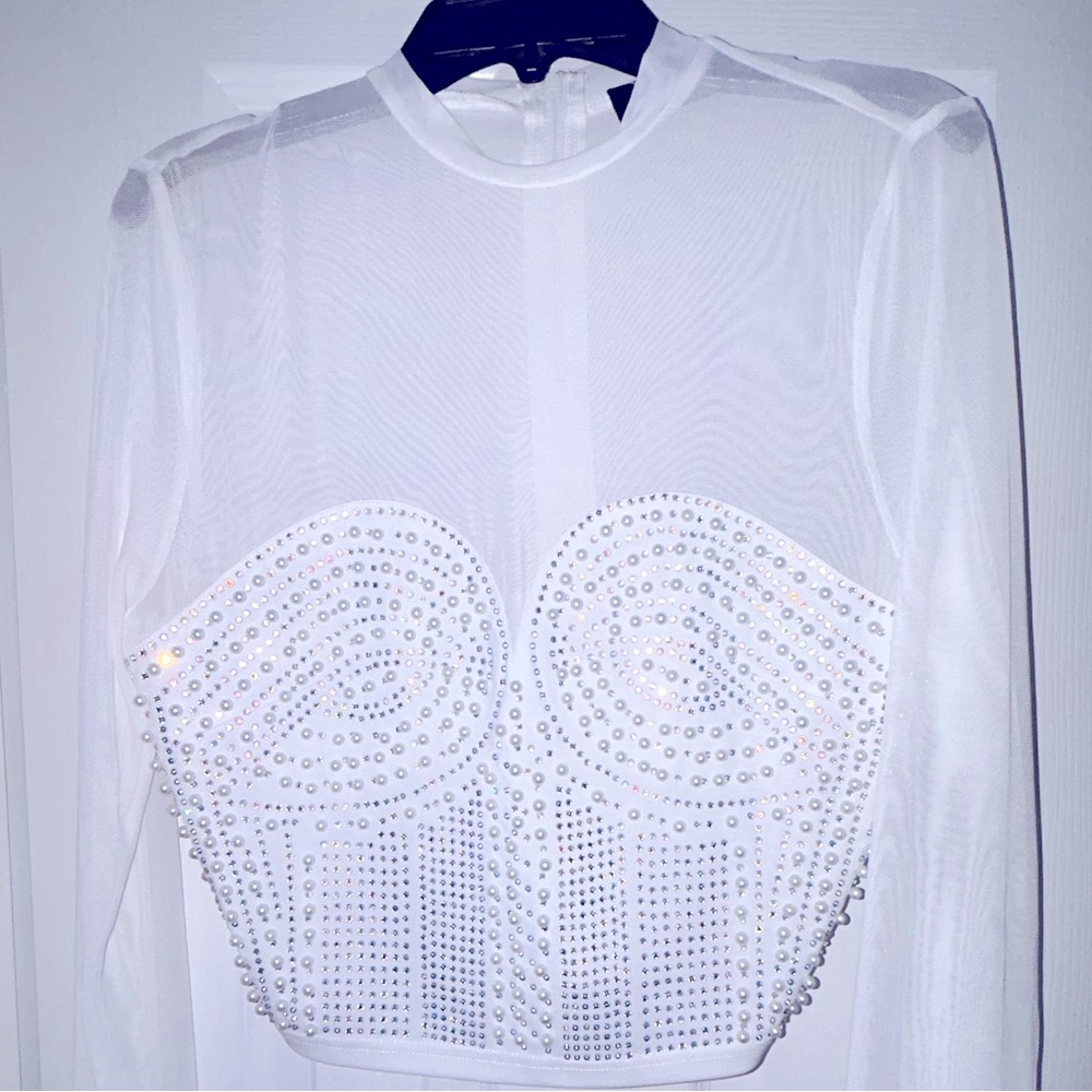 Pearl-Detail Corset